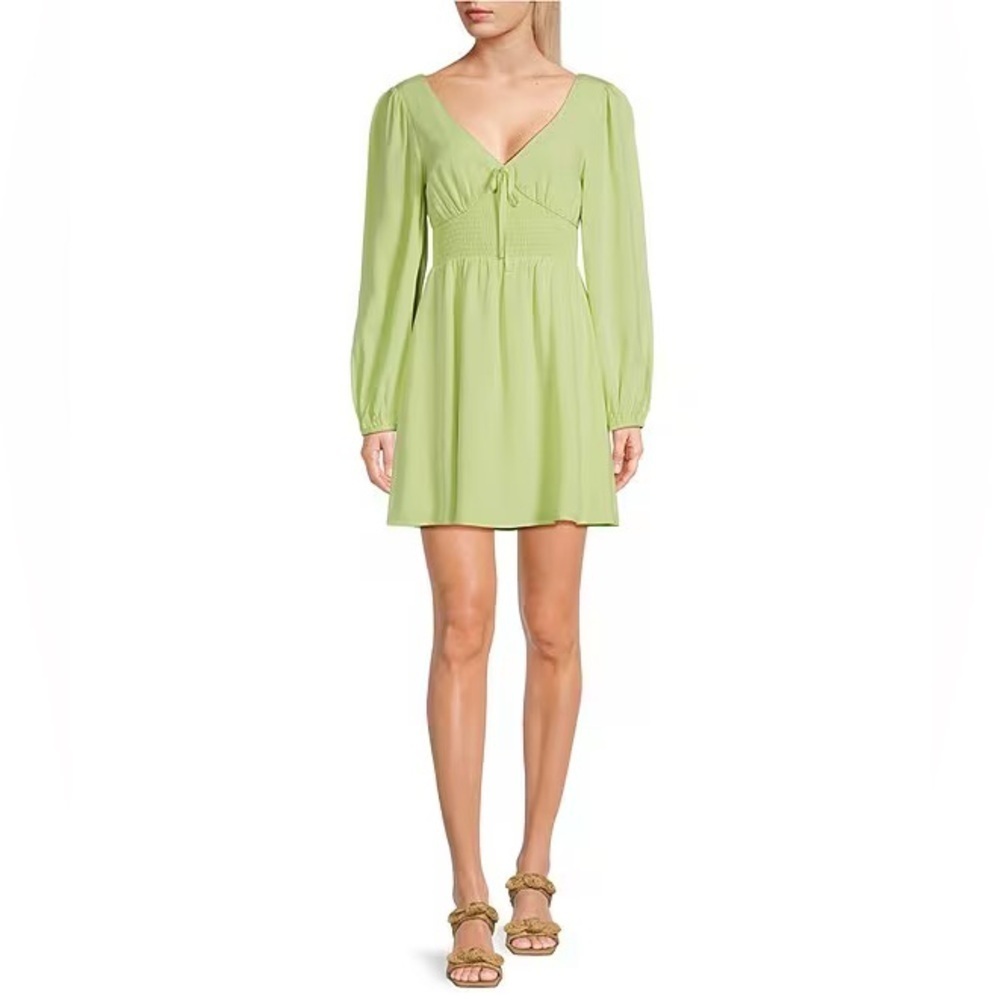 Copper Key
Smocked Waist Long Sleeve Mini Dress